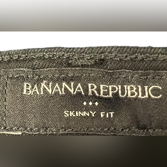 Banana Republic jeans size 27 skinny fit black midrise jeans‎ BEAUTIFUL 🖤 - Picture 3 of 11